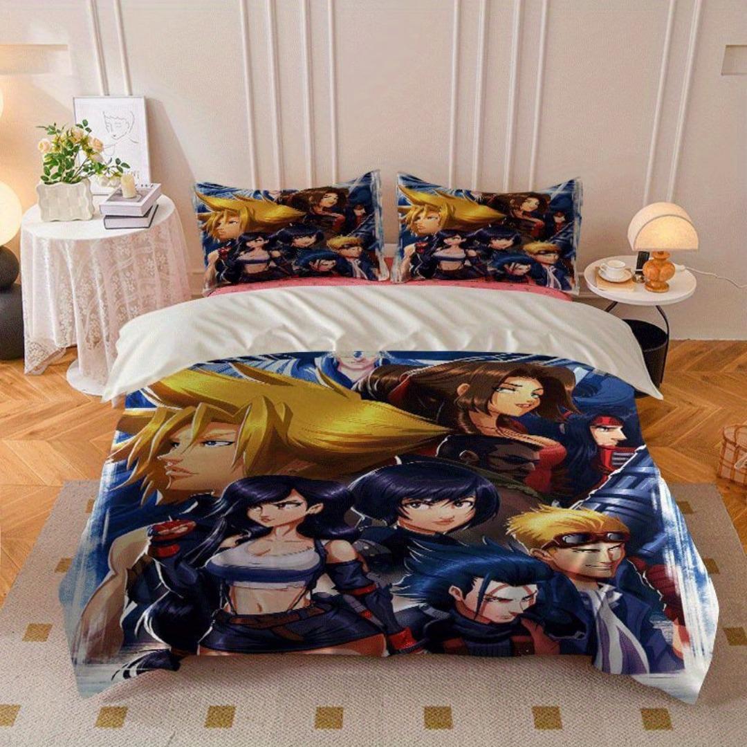 

Comforter 2/3Pcs Claude Strife Printed Set Set Includes And S - Perfect For Bedroom Comforter (quilt)-EU Single(135*200cm)3pcs