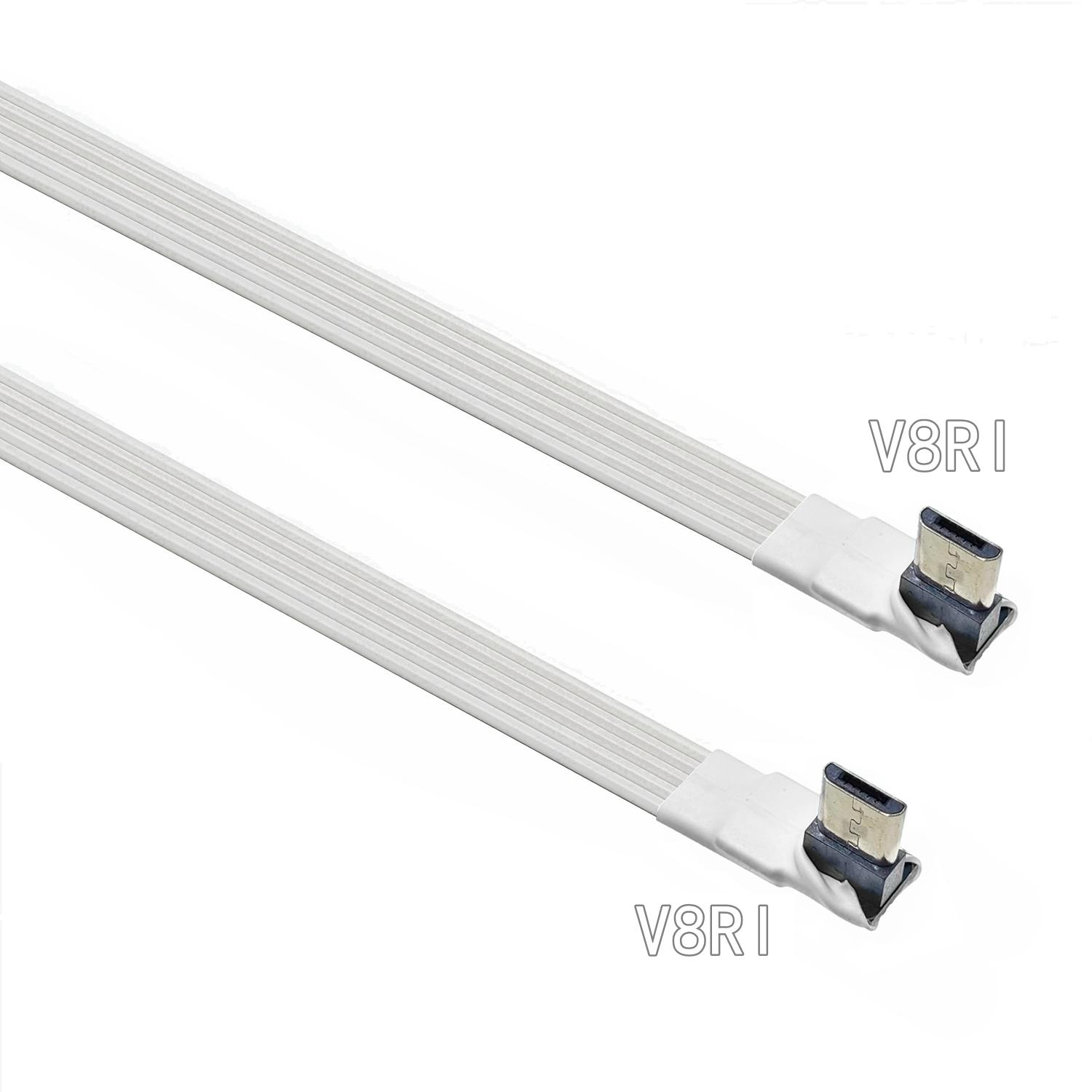 

5CM 10CM 50CM 90 Degree Micro USB2.0 5Pin Up & Down & Left & Right Angled Male to male to Extension Cable Connector Adapter plug 5CM