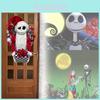Die Nightmare Before Christmas Girlande Mit Festlichem Dekor Für Feiertagspartys