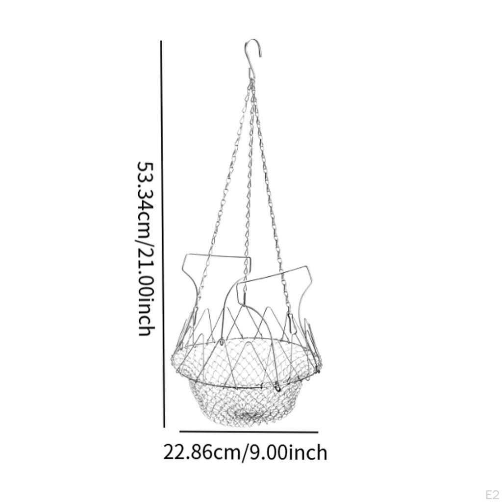Hängender Hühnerfutterkorb Gemüse Obst Eisen Edelstahl Maschengeflecht Vogelfutter
