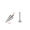F-136 Titanium Internal Thread Lip and Ear Studs - Cone Shape Devil Piercing Jewelry
