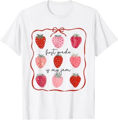 Frauen Erste Klasse ist mein Ding Erdbeere Erste Klasse Lehrer T-Shirt