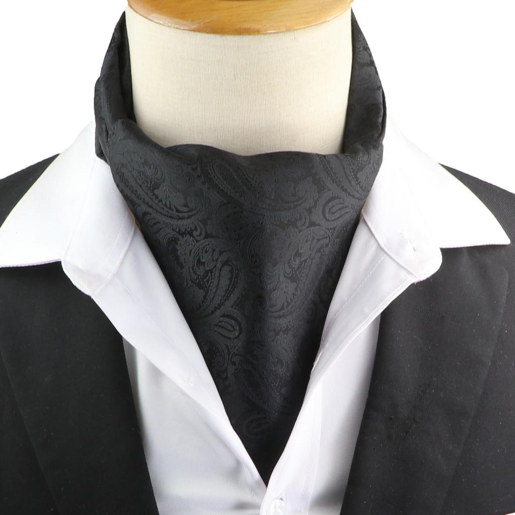 Pánská kravata Žakárová Květinová Paisley Pánská kravata Svatba Formální Ascot Šátek Samozavazovací Britský Gentleman Polyester Měkká kravata Luxusní