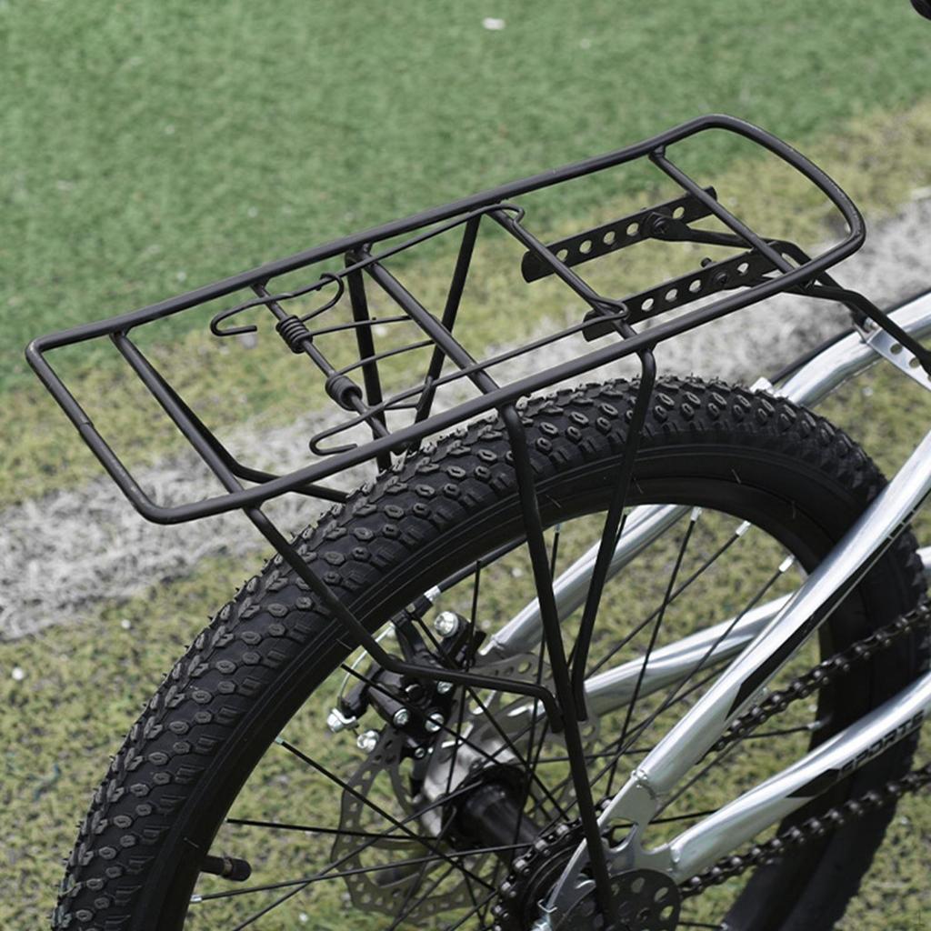 Kids Bike Rear Cargo Rack Carrier Back Seat Easy To Install Replacement Accessory Durability Steel