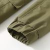 Men Plus Size Stand Collar Jacket Loose Casual Zip Up Outerwear Big Pockets Windproof Coat For Big Men
