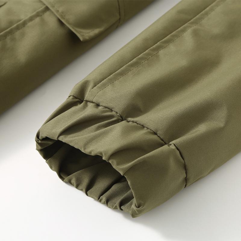 Men Plus Size Stand Collar Jacket Loose Casual Zip Up Outerwear Big Pockets Windproof Coat For Big Men