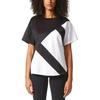 Women's T-Shirt Adidas Originals Drop Shoulder Sleeve T Shirt Women's Black White