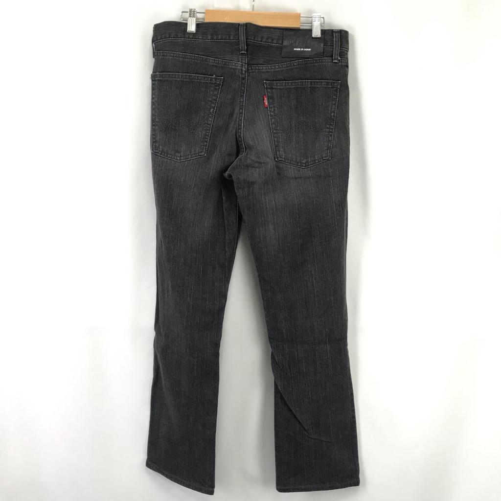 Hergestellt in Japan EDWIN 503 Schwarze Denimhose 32 Herren L Innenbeinlänge 78cm Grau/Schwarz(GEBRAUCHT)