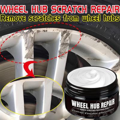 Car Wheel Rim Scratch Refurbishment Paste Wheel Hub Scratch Repair & Polishing Paste Scratch Remover Enhances Shine