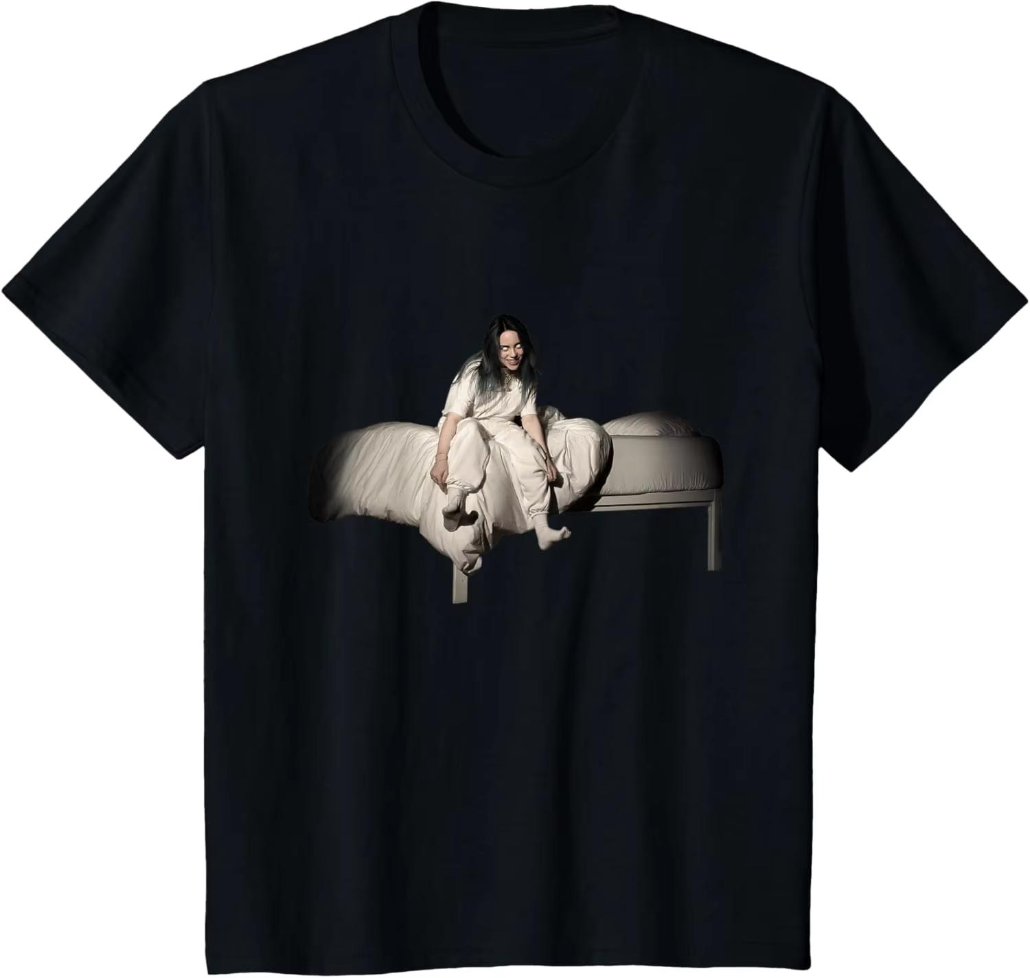 

New 2026 Single Billie Eilish WILDFOWER Song Printed Cotton T-shirt Summer Unisex s and Women s Clothing Fashion Casual T-shirt 4XL