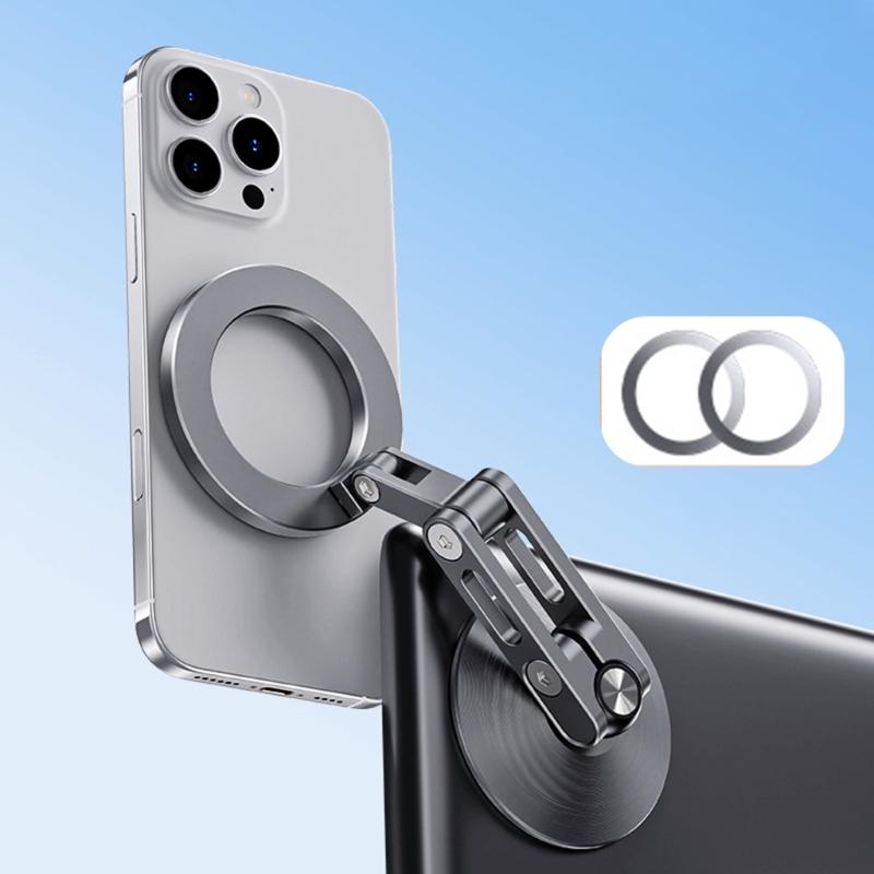 Windshield Smartphone Mount Support Bracket with Vacuum Magnetic Suction 360 Degree Rotatable for Navigation Video Calls