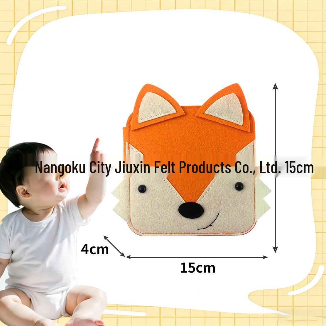 Reusable Baby Educational Felt Book: Tear-Resistant Quiet Activity Toy for Early Learning