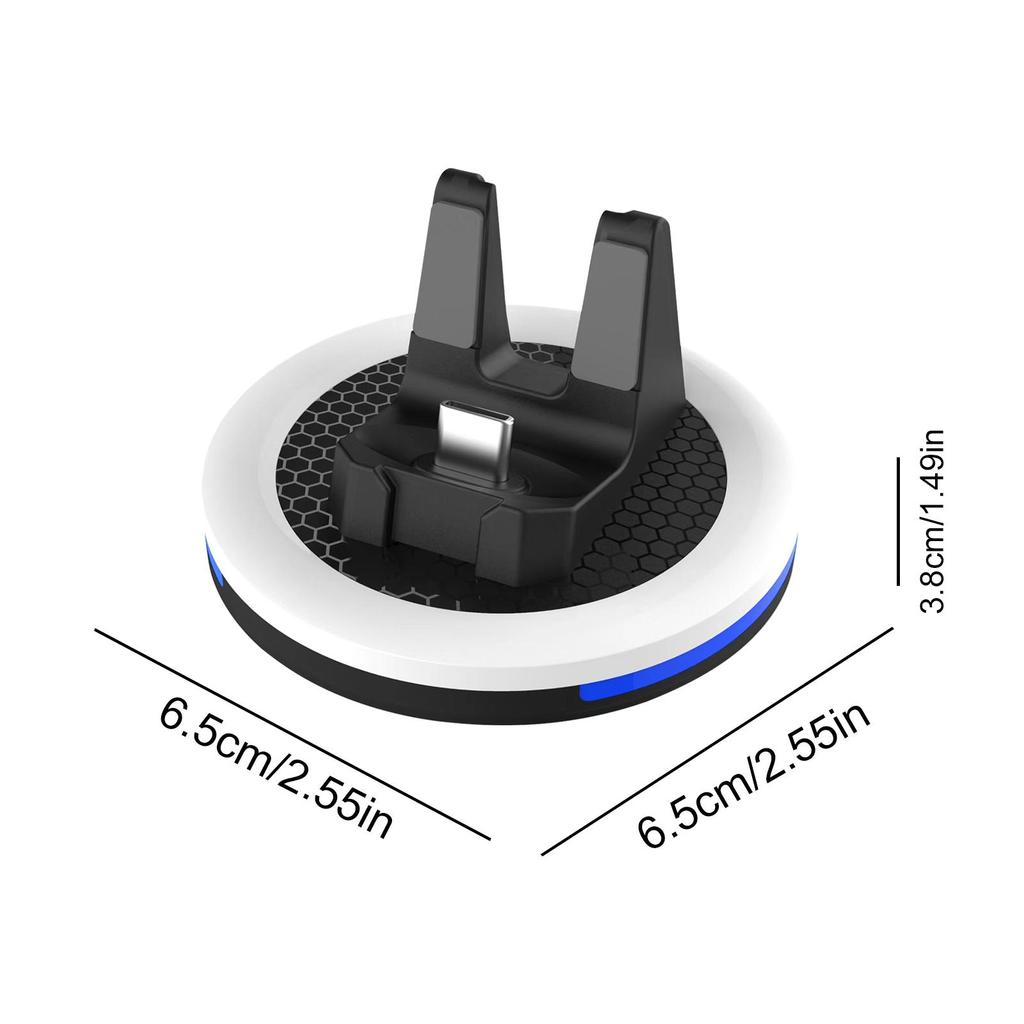 Charging Dock With LED Display Light Compatible For GO Plus+ Charging Station Charger With Charging Cable Anti-slip Pad