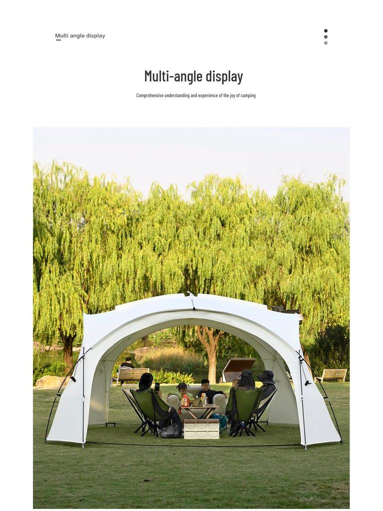 Extra Thick Windproof Dome Canopy Tent - Blackout, Rainproof, Sunshade, and Sun Protection for Outdoor Camping