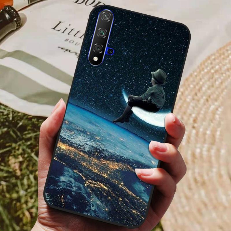 Für Huawei Nova 5T Hülle Wolf Cartoon Silikon Weiche TPU Rückseite Für Huawei Nova 5T Handyhüllen Nova5T YAL-L21 Fundas Coque