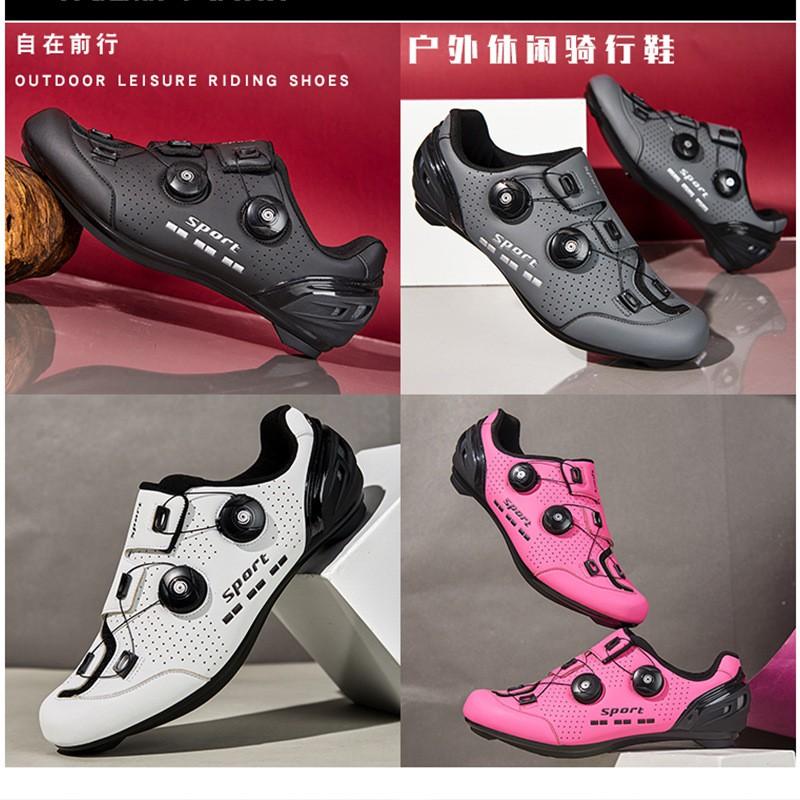 Mens Cycling Shoes Road Mountain Bike Non-Cleat Clipless Compatible Stiff Sole Breathable Lightweight