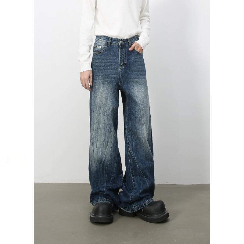 Retro Jeans Men's Loose Straight Wide-leg Pants