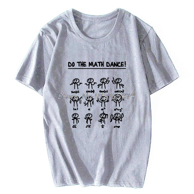 New Do The Math Dance Cotton Long Sleeve Oversized Funny Mathematics T Shirt Graphic Harajuku Hip Hop Tshirt Streetwear