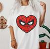 Womens Unisex SpiderUnisex Heart Funny TShirt Streetwear Pure Cotton Short Sleeve Unisex Oversized Loose Casual Stylish