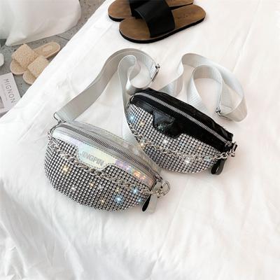 Bolsas de Cintura para Mulheres Bolsas de Mão Paetês Estilosas para Pendulares Bolsas Personalizadas com Alça de Ombro Bolsas de Ombro Casuais Leves