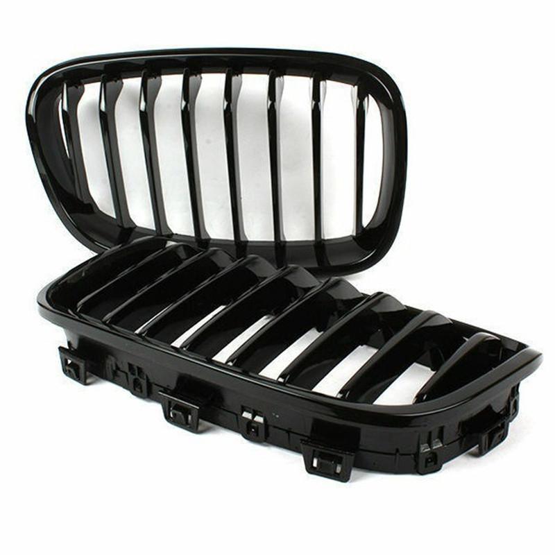 For BMW 1 Series F20 F21 2011-2014 Single/Double/Diamond Style Front Bumper Racing Grille Kidney Mesh Grill Car Replacement