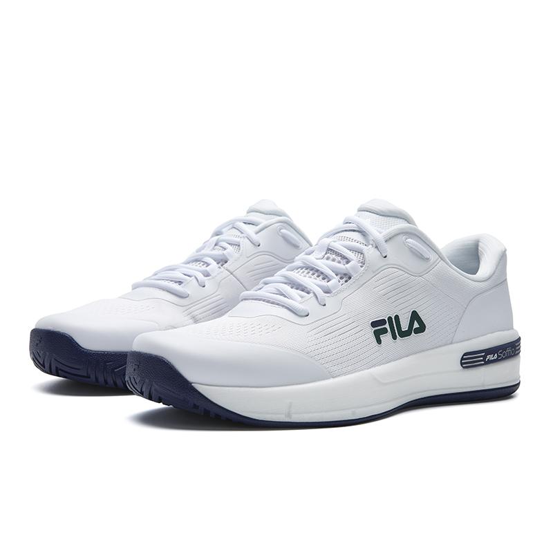 Fila Cushioning Abrasion Resistant Breathable Coverage Lightweight Low Top Tennis Shoes Men's White A12M611501FWT