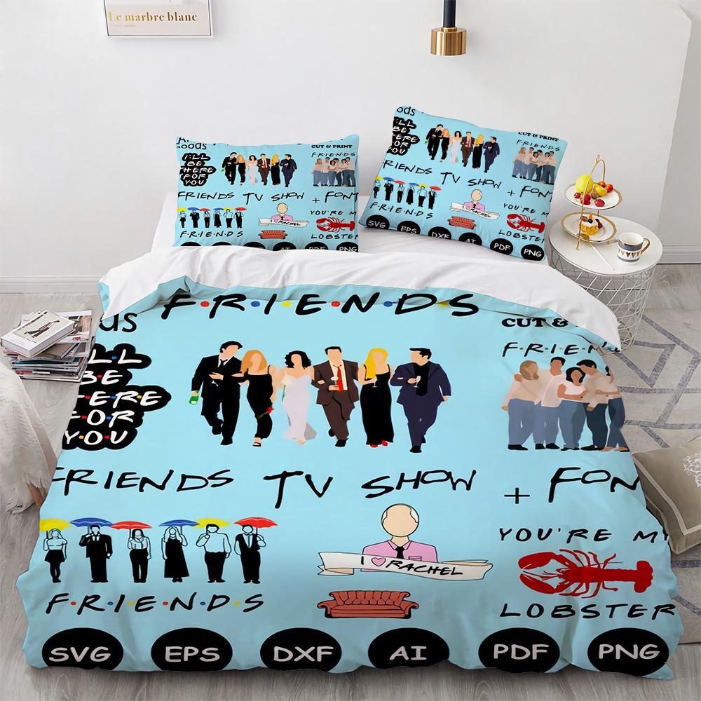 Bettdecke Twin/Full/Queen/King Größe Friends TV-Show - Thematisches Bettwäsche-Set Mit Und Für Schlafzimmerdekoration