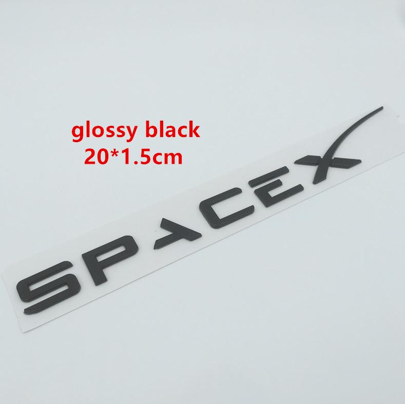 

1pcs 3D ABS for Tesla car Letter Front Hood Head Bonnet Emblem Rear Tail Trunk Sticker Badge Decal styling Accessories