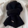 Nuova sciarpa in lana di alpaca versione coreana femminile versatile atmosfera calda ispessita autunno e inverno ins studente sciarpa lavorata a maglia