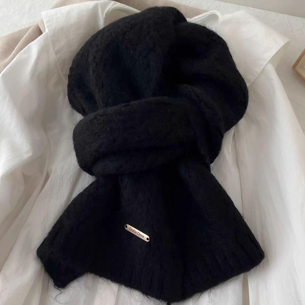 Nuova sciarpa in lana di alpaca versione coreana femminile versatile atmosfera calda ispessita autunno e inverno ins studente sciarpa lavorata a maglia