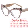 Ladies Butterfly Frame Luxury Brand Reading Glasses Women Popular New Cat Eye Anti Blue Light Glasses Optical Presbyopic Eyewear