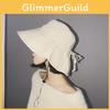 Summer Breathable Fisherman Hat With Butterfly Bow Accent Perfect For Protection Sun