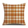 Thanksgiving Linen Pillowcase Autumn Pumpkin Print Pillow Cushion Cover