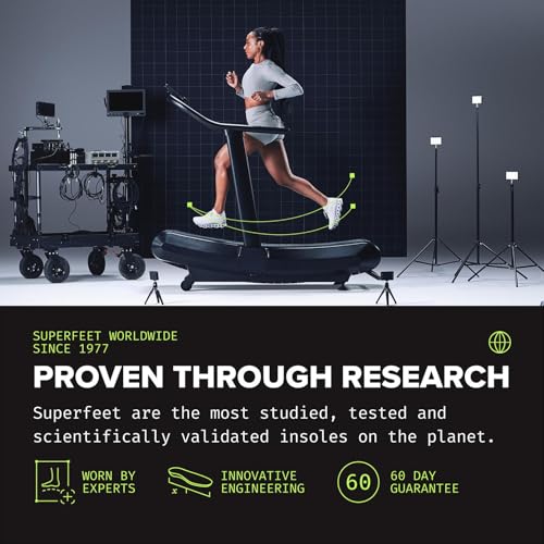 Superfeet Insoles [Authorized Retailer Product] All-Purpose Support Low Arch Shock Absorption Sports Competition Black D (25-27cm)