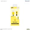Gourmandies Pokemon USB Type-C Sync & Charge Cable, Pikachu, POKE-824A