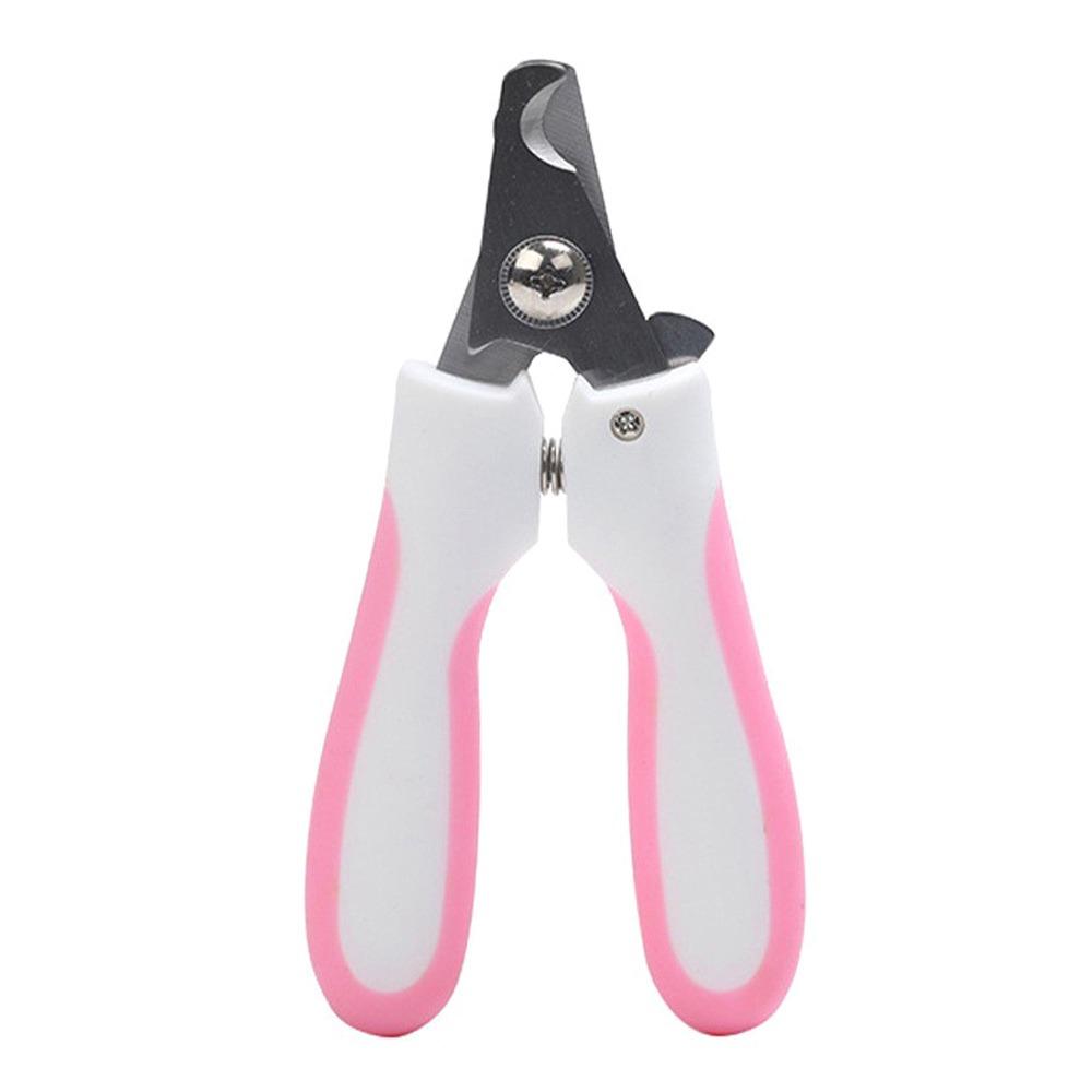 Nail Clipper Set Pets Nail Clipper Convenient Design Claw Cutters Pet Claw Care With File Cut The Nails Dog Cat Nail Clippers S розовый