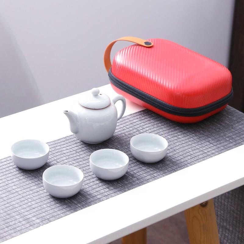 Bafangli Birthday Gift Fortune 5-Piece Ceramic Tea Set