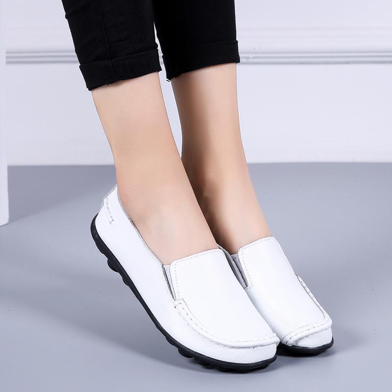 Women Flats Artificial Leather Fashion Footwear Women Shoe Women Slip On Flat Shoes Soft Plus Size Tenis Feminino