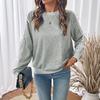 YYFS Camicette e camicie con scollo a maniche lunghe con stampa tinta unita primavera autunno moda casual da donna