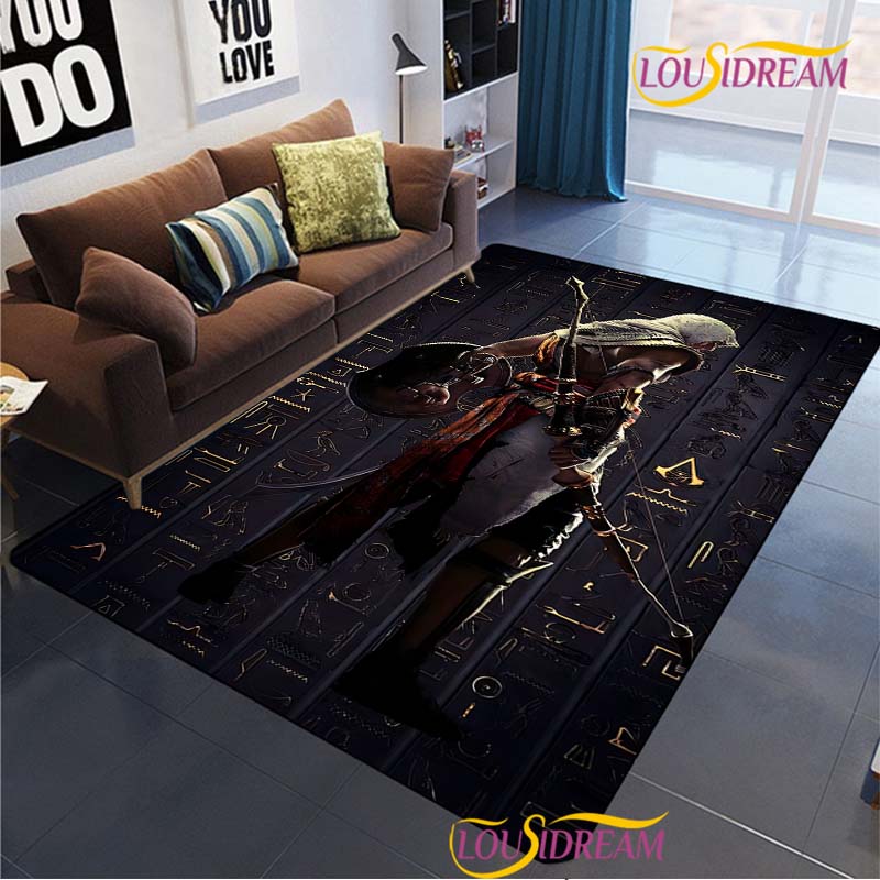 Game Ass Creed Carpet for Living Room Bedroom Rug Table Kids Kitchen Door Unslip Floor Mat Birthday gift photography props Rug