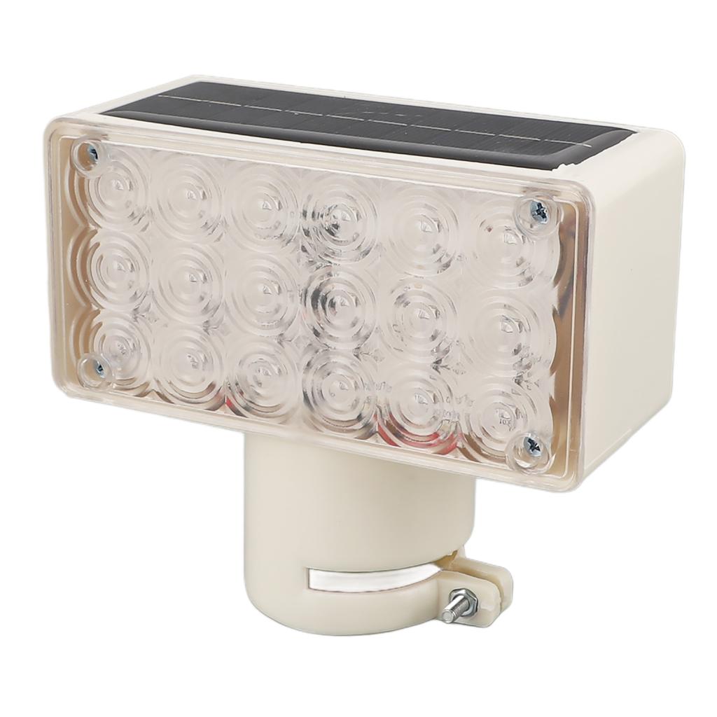 Solar Road Warning Light Red Blue Alternating 18LEDs Single Sided Waterproof Solar Traffic Safety