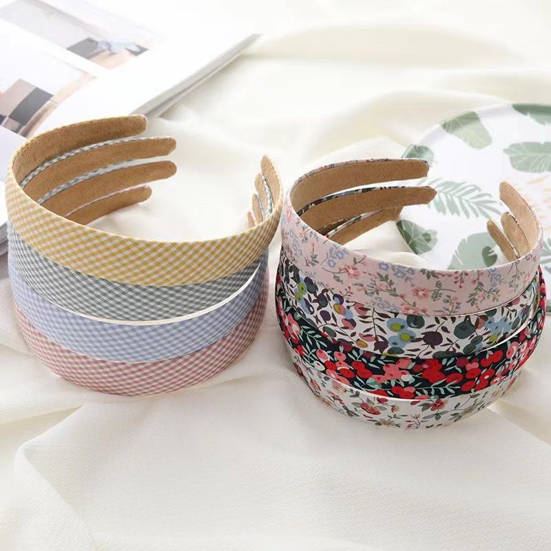 Japan And South Korea Spring Color Fairy Fan Girl Floral Headband Fashion Out Pressure Hair Kasen Hair Accessories Female Hairpin