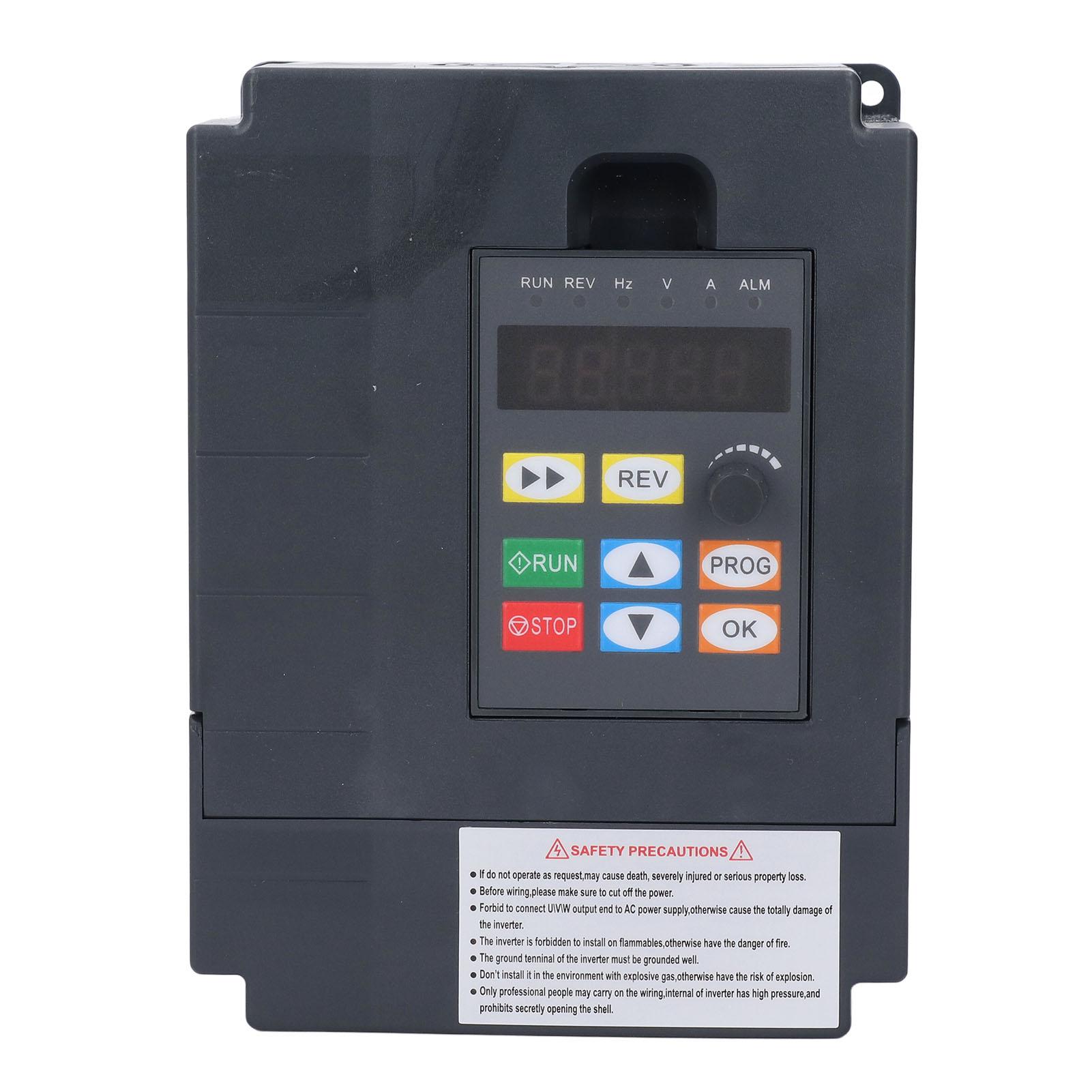 

Перетворювач частоти 1Ф AC220В вхід 3Ф AC0220В вихід 2.2кВт Універсальний малий інвертор для