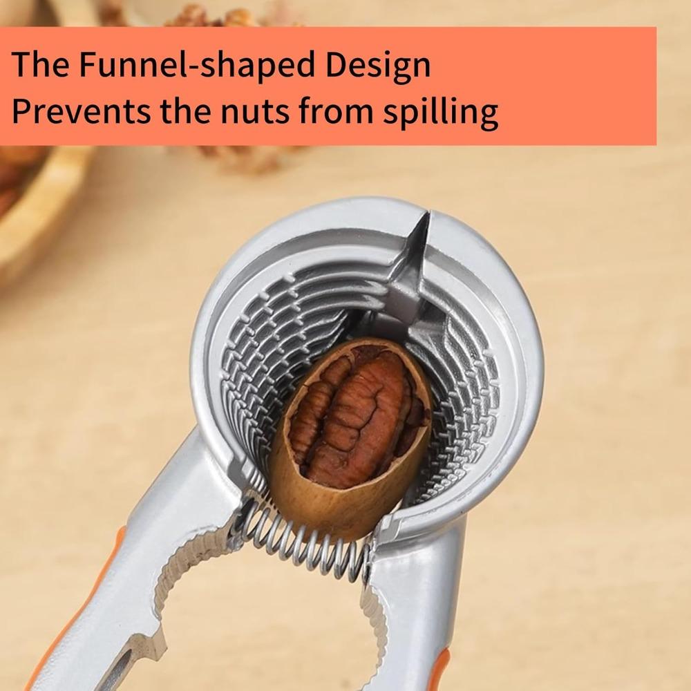 Stainless Steel Nut Cracker Durable Walnut Clamp Pecan Pliers Opener Easy to Use for Walnuts Dried Fruit Hazelnuts Kitchen Tools