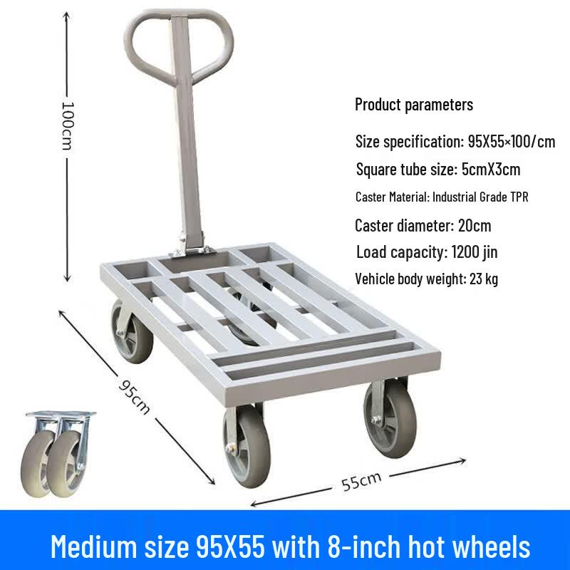 Haisidick Foldable Flatbed Trolley