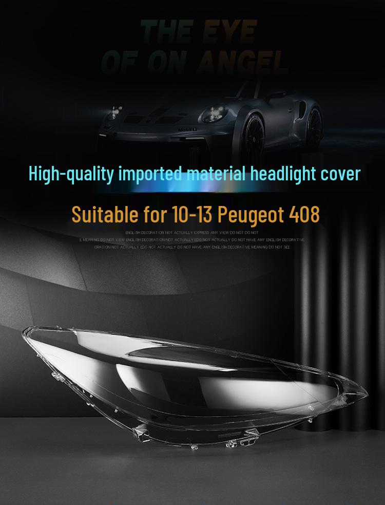 Kompatible Scheinwerferlinsenabdeckung für Peugeot 408 (Modelle 2010-2013)
