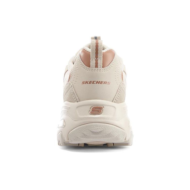 Skechers DLites 1.0 Panda Shoes Mocha Bear Vanilla Comfortable Versatile Casual Sports Height Increasing Low Top Dad Shoes Women Sneakers 896145-NAT