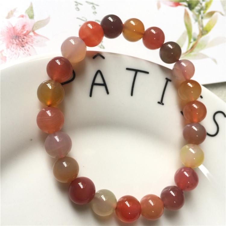Unisex Agate Beaded Bracelet: Crystal Jewelry Gift
