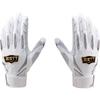 ZETT Luvas de Batedor de Baseball Prostatus Ambas as Mãos Branco x Prata (1113) Tamanho P BG13011 P(8,7-9,1 polegadas)
