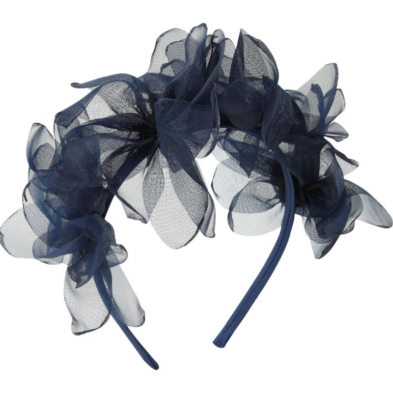 

Lovely Flower Headpiece Prom Birthday Hair Bands Headwear Tulle Large Flower Headband Girls Hair Headpiece Accessories жёлтый